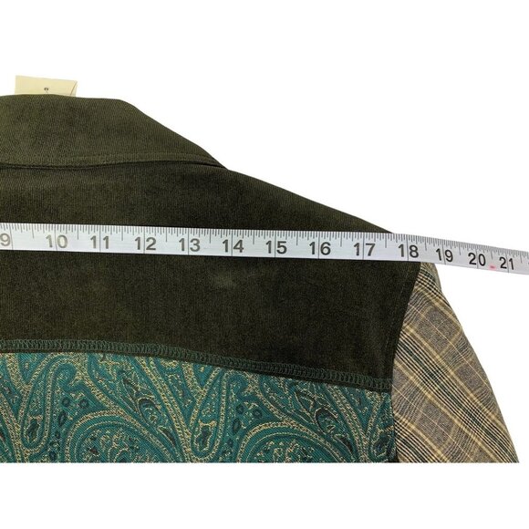 CJ Banks Women's Emerald Essence Plaid Blazer - Picture 6 of 9